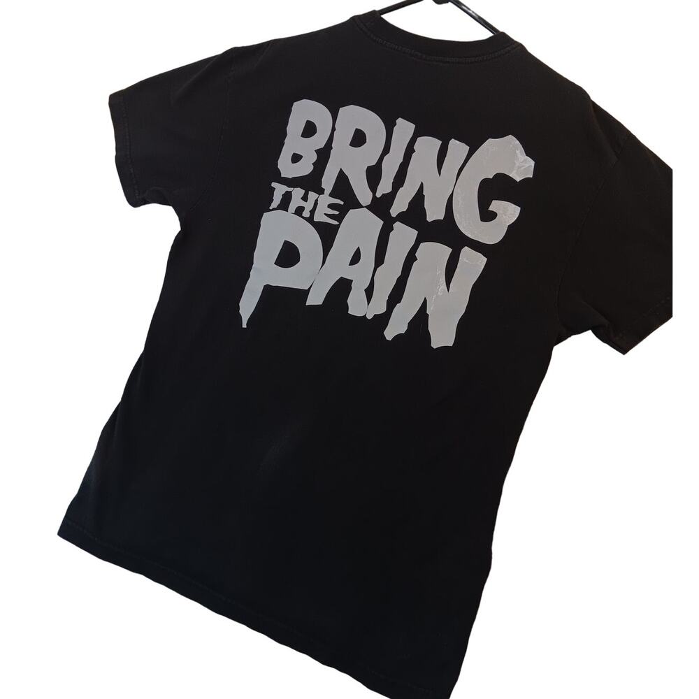 Famous Stars & Straps Tee L Black Bring The Pain Front Back - Picture 1 of 16